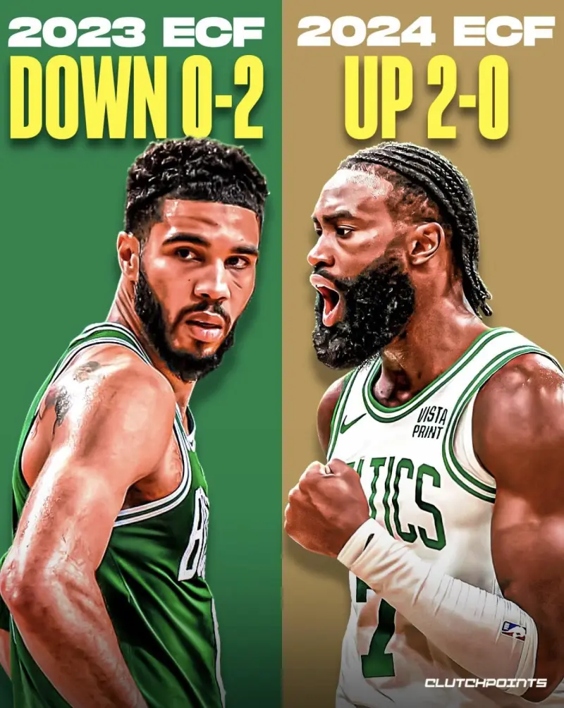 抓住主场优势！凯尔特人今年东部决赛2-0领先 去年0-2落后